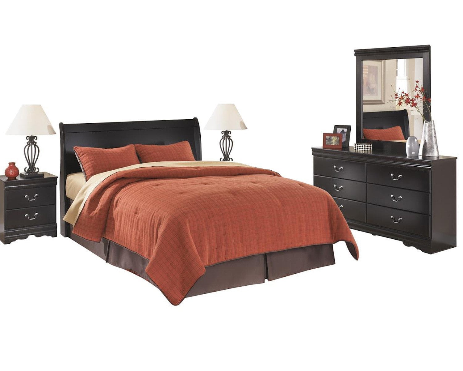 Ashley Furniture Huey Vineyard 5 PC Queen Sleigh Headboard Bedroom Set