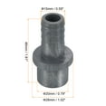 thumbnail image 2 of Unique Bargains UPVC Reducer Pipe Fitting 20mm OD 15mm Barbed, 10 Pack Straight Coupling Adapter Connector, Grey, 2 of 5