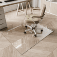 thumbnail image 2 of AUROMIR 36"x46" Tempered Glass Office Chair Mat for Carpeted or Hardwood Floors,Clear, 2 of 7