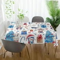thumbnail image 6 of Coolnut Christmas Tree Tablecloth, Waterproof Washable Polyester Square Table Cover, Durable Tablecloth for Kitchen Dining Table Party Decor, 60"X 108", 6 of 7