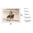 thumbnail image 2 of Cheyenne Warriors on Horseback - The North American Indian - Vintage Sepia Toned Photograph by Edward S. Curtis c.1905 - Fine Art Matte Paper Print (Unframed) 20x26in, 2 of 4
