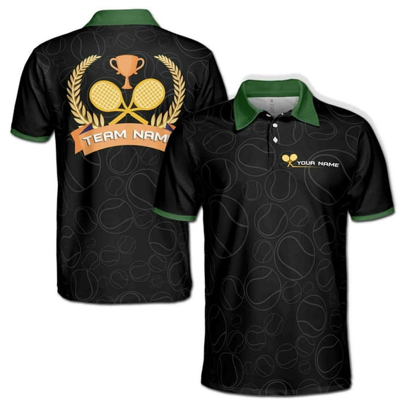 Customized Tennis League Team Player Men's Polo Shirt S-5XL