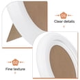 thumbnail image 3 of RENACLIPY Photo Frame Wooden Oval Wall Hanging for Office 1Set, 3 of 8