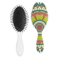 thumbnail image 2 of Vintage Chic Hair Brush with Soft Bristles, Detangling Paddle Comb Featuring Tribal and Rustic Patterns for Daily Use, 2 of 8