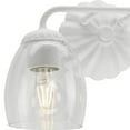 thumbnail image 6 of Quillan Collection Two-Light White Plaster Transitional Bath & Vanity Light, 6 of 13