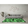 thumbnail image 3 of Ahgly Company Indoor Rectangle Oriental Emerald Green Industrial Area Rugs, 2' x 5', 3 of 4