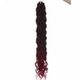 thumbnail image 2 of SEGO Goddess Faux Locs Crochet Hair Braids Synthetic Braiding Hair Deep Wave Curly Ends Locs Hair Extension Ombre New Style Fashion and Bouncy Dreadlocks Hairstyles, 2 of 7