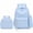 Blue, variant on Backpack Set Lightweight Water Resistant School Simple Design Bookbag with Lunch Bag Pencil Case