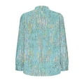 thumbnail image 5 of Sexlip Women's Fashion Floral Print Shirts Pleated Crewneck Puff Sleve Shirts Fall Trendy Long Sleeve Tops Green L, 5 of 6