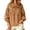 Yellow, variant on Women’s Neck-Bow-Accent Blouse, Puff Sleeves, Bust-Gathered Details, Elastic-Cuff Closures, Full-Button-Front Cropped Drop-Shoulder