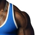 thumbnail image 6 of Busydd Tank Tops Men Casual Sleeveless Solid Color Mens Workout Shirts Breathable Summer Round Neck Mens Undershirts M, 6 of 6