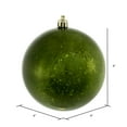thumbnail image 6 of Vickerman 4" Christmas Ornament Ball, Moss Green Shiny Mercury Finish, Shatterproof Plastic, Holiday Christmas Tree Decoration, 6 Pack, 6 of 6
