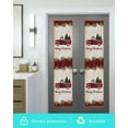 thumbnail image 6 of Red Plaid Christmas Window Privacy Film Stained Glass Window Film Decorative Windows Cover Static Windows Cling for Glass Door Truck Xmas Tree Vintage Winter Stickers for Bathroom 17.7"x78.7", 6 of 7