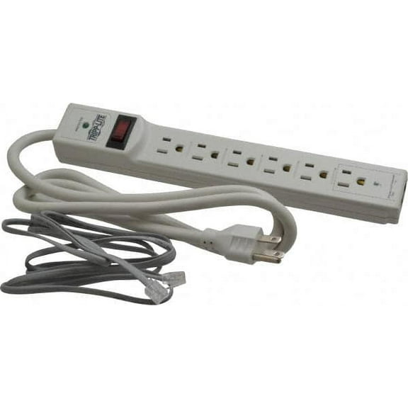 Tripp-Lite 6 Outlets, 120 Volts, 15 Amps, 4' Cord, Power Outlet Strip