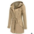 thumbnail image 3 of Women Light Jacket Active Outdoor Trench Windbreaker Coat With Hood Lightweight Plus Size For Girls for Women Polish Jacket Jacket without Hood Ll Womens Casual Anorak Jacket Petite Womens Jacket, 3 of 8