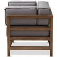 thumbnail image 4 of Baxton Studio Chaise de Réception Shaw en Noyer Gris et Noir, 4 of 9