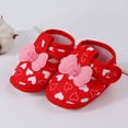 thumbnail image 5 of LNMQLPDBS Kids Summer Shoes Heart Printed with Bowknot Anti Kick Breathable Wear Sandals Closed Toe Summer Outdoor Sandals Lightweight Shoes Casual Soft Non-Slip Sole First Walkers Cute Shoes, 5 of 6