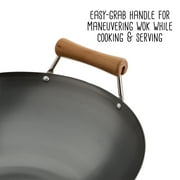 Joyce Chen Classic Series 14-In. Carbon Steel Wok with Birch Handles