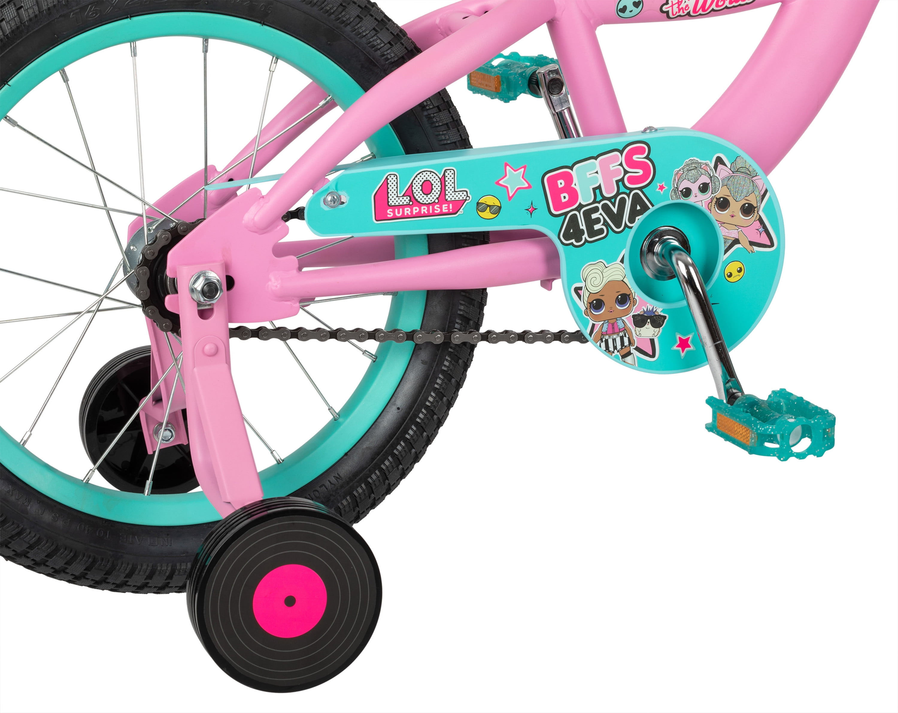 LOL Surprise 16 In Bicycle Single Speed with Handlebar Bag Pink