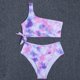 thumbnail image 3 of Bikini de dos piezas con un hombro Nikou anudado rosa M, 3 of 6