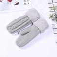 thumbnail image 2 of Luxalzxs Women Men Winter Gloves Mittens, Wool Knit Warm Gloves, Thermal Fleece Lined Mittens for Cold Weather, 2 of 3