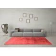 thumbnail image 3 of Ahgly Company Indoor Square Oriental Red Industrial Area Rugs, 3' Square, 3 of 4
