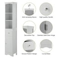 CLEARANCE! Tall Bathroom Freestanding Storage with Drawer, MDF Board