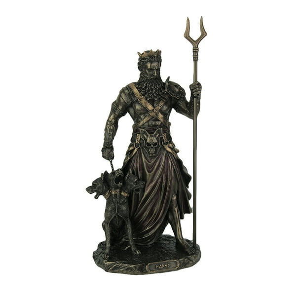 Greek God of the Underworld Hades and Cerberus Statue - Walmart.com ...