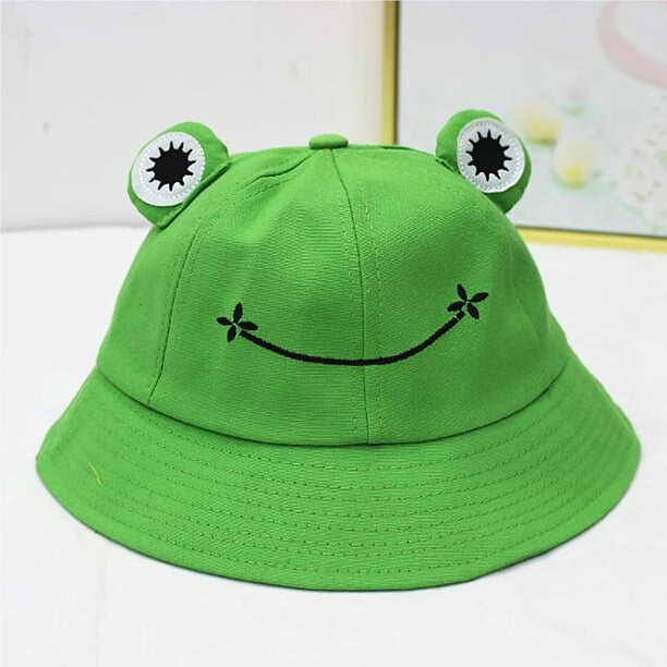 Baohd Women Fashion Frog Bucket Hat New Summer Hat Female Parent-Child Frog  Fishing Cap Korean Wild Cute Sun Hat Big Eyes Bucket Hat No.4 