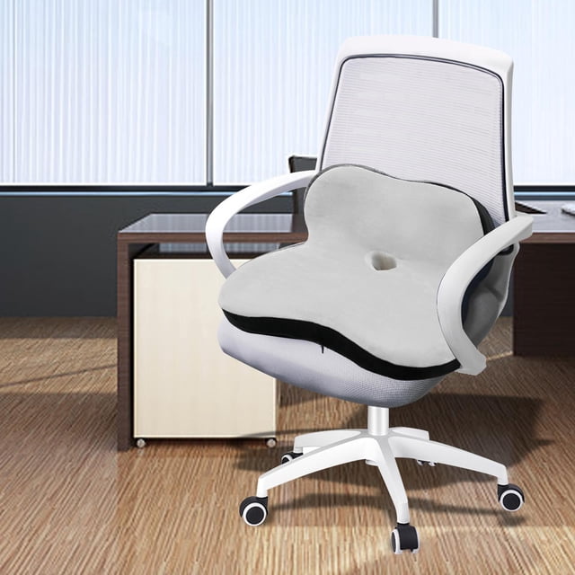 Cojín para asiento Yinane Cojín del asiento gris negro