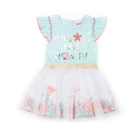 Short Sleeve Jersey & Tulle Tutu Dress (Baby Girls & Toddler Girls)