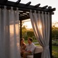 thumbnail image 4 of 2 PcsTab Top Blackout Curtain Panel 52 x 95 Inch, Room Darkening Thermal Insulated Curtain with Hook-and-Loop Tabs for Indoor Outdoor Patio Living Room, Window and Wall Decor, Grey, 4 of 4
