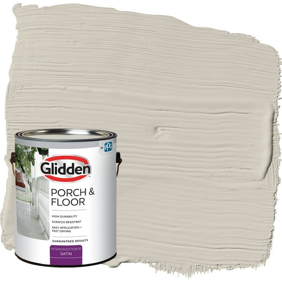 Glidden Porch & Floor 1 gal. Dust Bunny Satin Interior/Exterior Paint with Primer