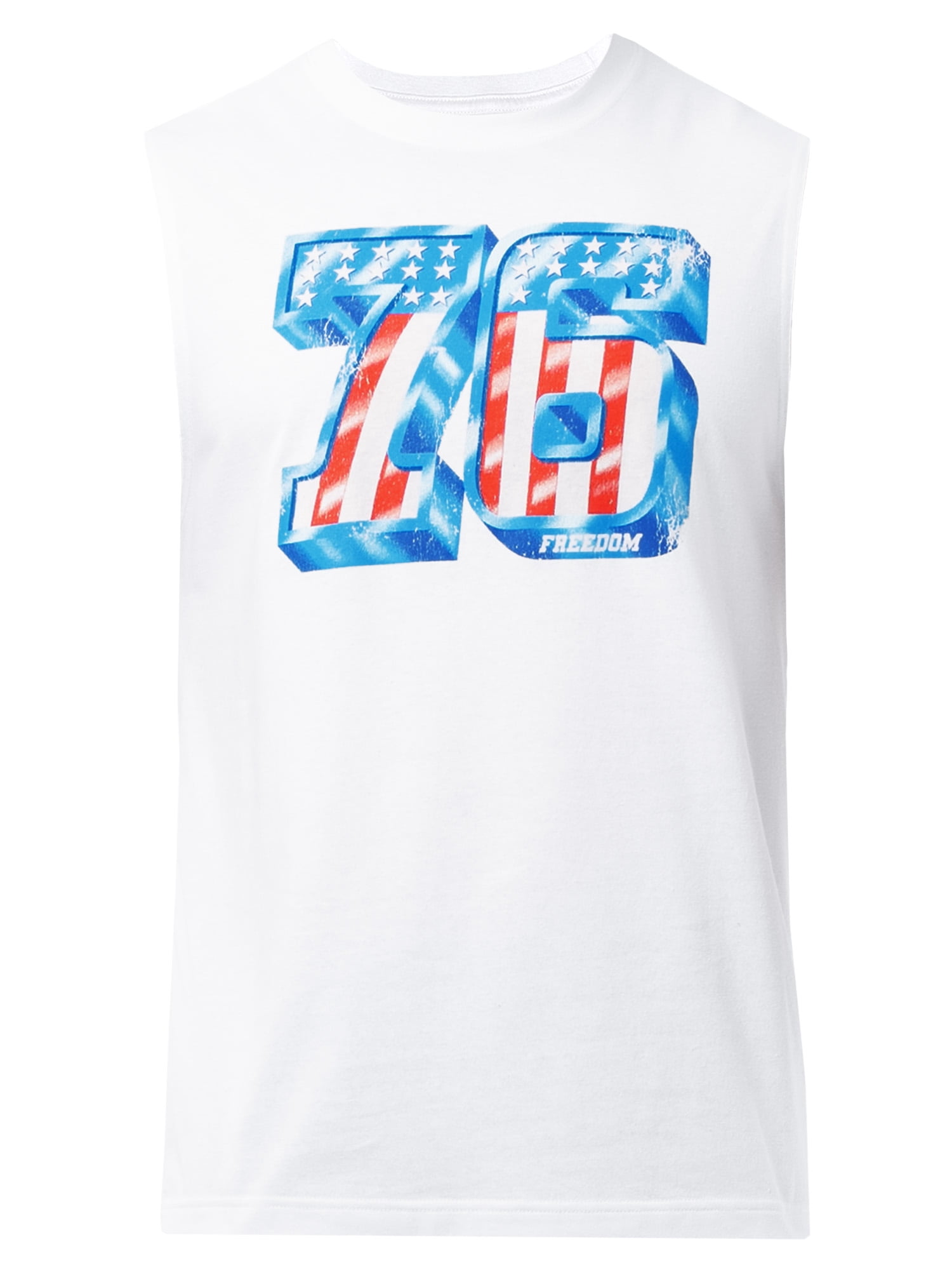 Way to Celebrate Men's 4th of July Americana Graphic Muscle Shirt Tank Top, Sizes XS-5XL
