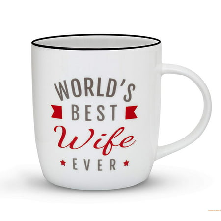Gifffted Wife Mug, Christmas Gifts For Worlds Best Wife, Women, 13 Ounce Coffee Mug, Ceramic