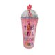 thumbnail image 1 of Vaso Botella de Agua Infantil De Plastico Figura Corazon Con Led Rosa 450 ml, 1 of 3