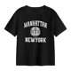 thumbnail image 1 of Camiseta para mujer Yinane Cuello redondo Ropa informal transpirable negra M, 1 of 8