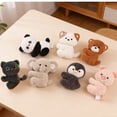 thumbnail image 5 of Cute Bunny Stuffed Animal Plush, 4.3 Inch Small Soft Plushie, Desk Ornament for Home Decor, Easter Basket Stuffers, Valentines Day Gifts, Car Decor, 1pcs R, 5 of 6