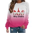 thumbnail image 2 of Qertyioot Hiver Mode Femmes Pull Imprimé de Noël, Manches Longues Col Rond Chaud Tendance en Vrac Tricoté Tops, 2 of 4