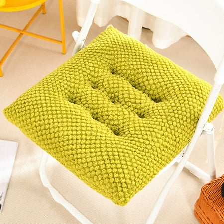 

Back to School Savings! HBBKVI Thickened Seat Cushion Office Chair Cushion Buttocks Cushion Teacher and Student Cushion Warm Plush Cushion Green 15.7 L x 15.7 W