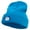 Aqua, variant on Coral Elements Embroidered 12 inch Long Knitted Beanie - Aqua OSFM