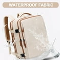 thumbnail image 5 of DAKIMOE Extra Large Travel Backpack for Women Men Carry On Backpacks with Shoe Pouch Water Resistant Laptop Flight Approved Daypack for Weekender Hiking, Beige, 5 of 7