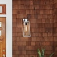 thumbnail image 2 of 82004AL Lark Hugh - 1 Light Medium Outdoor Wall Lantern In Transitional Style-19 Inches Tall and 7 Inches Wide-Antique Brushed Aluminum/Black Finish, 2 of 15