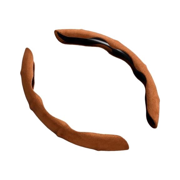 jiaping Car Steering Wheel Cover ,Auto Interior Accessories, 15" Comfortable Smooth Edge Brown