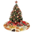 thumbnail image 4 of XMXY Halloween Christmas Tree Skirt, Abstract Plant Nature Autumn Holiday Party Indoor Decorations Ornaments, 30" Inch, 4 of 5