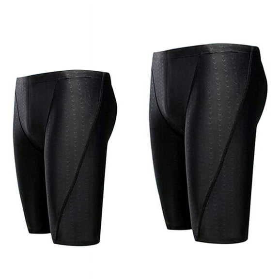 2 Pcs Quick Dry Swim Jammers for Men, Grain Men Swim Trunks Swimsuit Bathing Suits, XL & XXXL