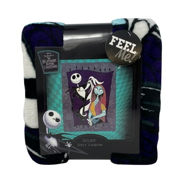 Disney Nightmare Before Christmas Jack Sally Silk Touch Throw Blanket ...