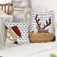 thumbnail image 4 of Linen Decorative Pillow, 4Pcs Christmas Pillowcase, Decorative Pillowcase, Christmas Pillowcase, Christmas Pillowcase Reindeer, Pillowcase Christmas M, 4 of 4