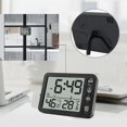 thumbnail image 3 of Indoor Thermometer Hygrometer, Electronic Digital Temperature Humidity, Humidity Monitor Clock, Home Kitchen Alarm Clock With Magnetic Countdown Timer, 3 of 5