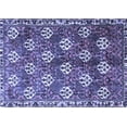 thumbnail image 1 of Ahgly Company Machine Washable Indoor Rectangle Persian Blue Traditional Area Rugs, 2' x 5', 1 of 4